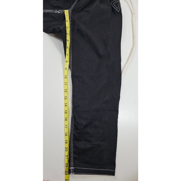 Ju jitsu gI size m00 (6-7) children's krav maga uniform rip stop EUC black ^ - Picture 7 of 8